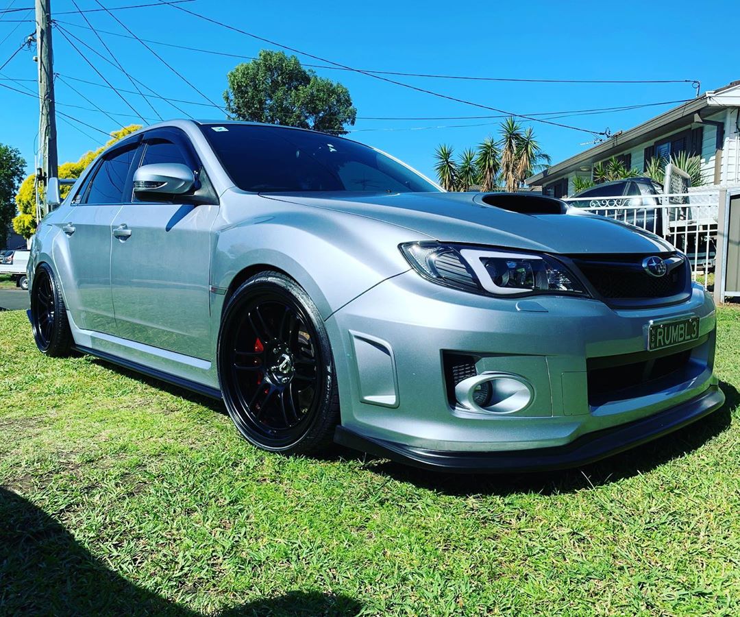Subaru Impreza GVB GRB Liberal style front lip by JSAI Aero aftermarket body kit front view