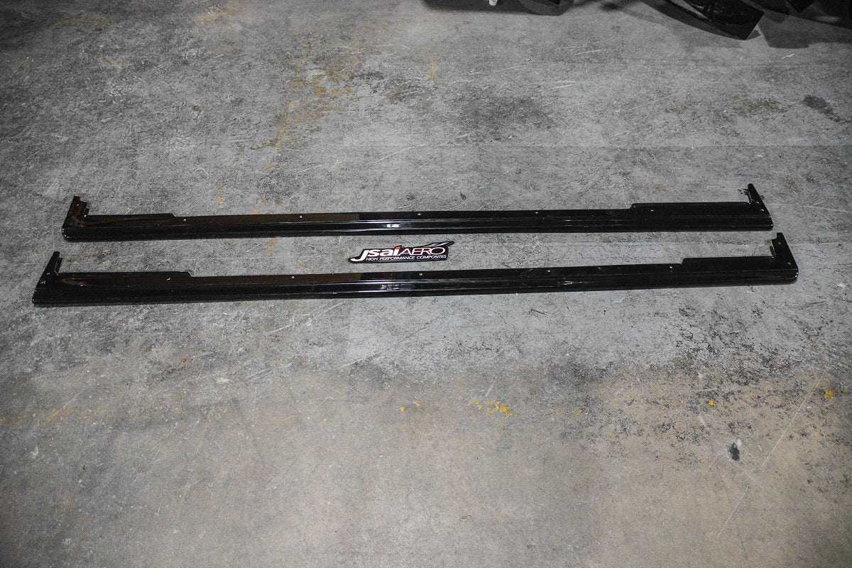 Subaru Impreza WRX STI GRB GVB side extensions by JSAI Aero aftermarket side skirt extensions