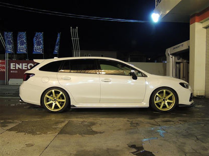 Subaru Levorg VMG STI Varis Arise style rear roof spoiler by JSAI Aero aftermarket roof spoiler side angle view