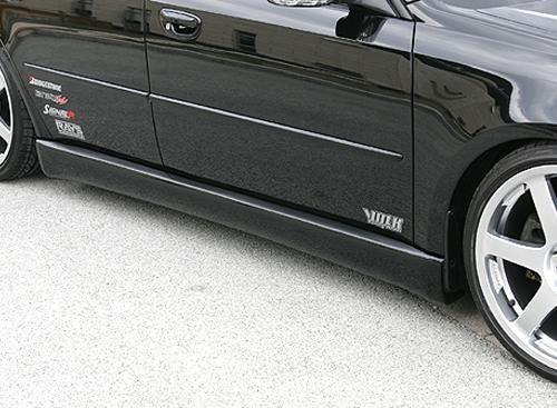 Subaru Legacy BP5 C style side skirts by JSAI Aero aftermarket side skirt extensions body kit