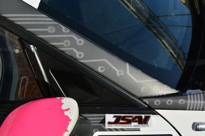 Toyota 86 front quarter windows panel, aftermarket side window upgrade for FT86 platform improving exterior styling and fitment