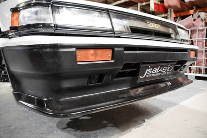 Toyota AE86 JDM Zenki style front lip, aftermarket upgrade for front bumper enhancing aerodynamics and classic JDM styling