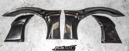 Toyota GT86 Subaru BRZ Rocket Bunny V2 style front over fenders by JSAI Aero installed