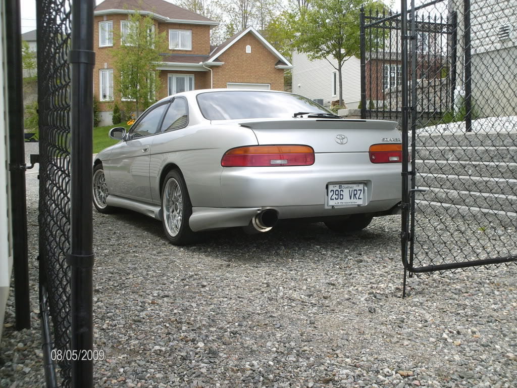 Toyota Soarer with Bomex rear pods installed, aftermarket body kit upgrade for improved exterior styling and performance look
