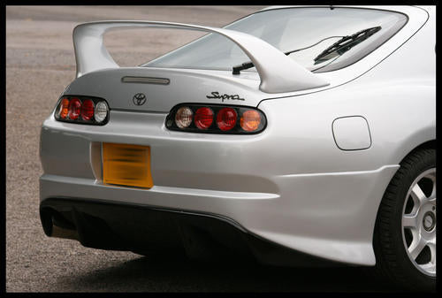 Toyota Supra JZA80 Trial style rear bumper installed on vehicle